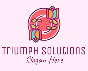 Colorful Flowers Spa logo design