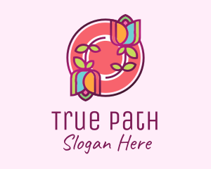 Colorful Flowers Spa logo design