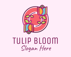 Colorful Flowers Spa logo design