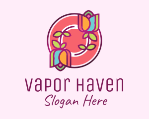 Colorful Flowers Spa logo design