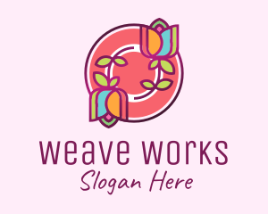 Colorful Flowers Spa logo design