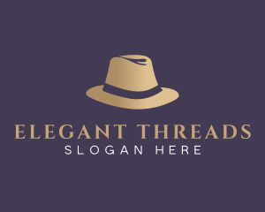 Fashion Fedora Hat logo design