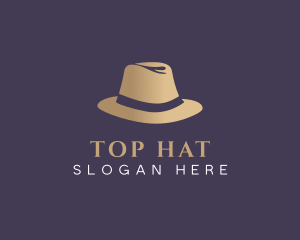 Fashion Fedora Hat logo design