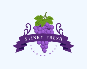 Fresh Grapes Farm logo design