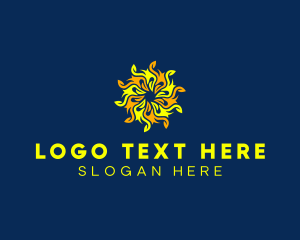 Sunny Summer Flower logo