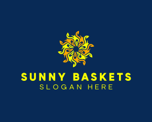 Sunny Summer Flower logo design