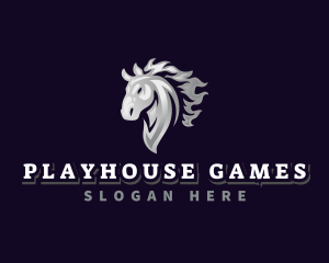 Gaming Horse Equine logo design