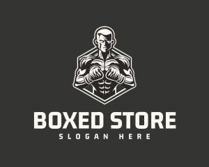 Boxing Fitness Boxer logo design