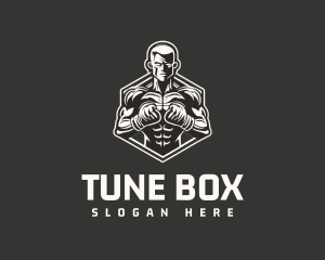 Boxing Fitness Boxer logo design