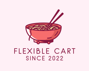 Ramen Noodle Food Cart  logo design