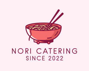 Ramen Noodle Food Cart  logo design