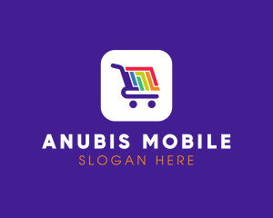 Mobile Shopping App logo design