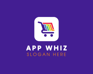 Mobile Shopping App logo design