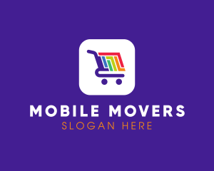 Mobile Shopping App logo design