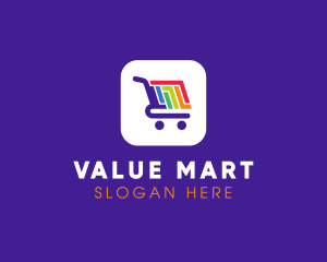 Mobile Shopping App logo design