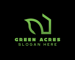 Green Housing App  logo design