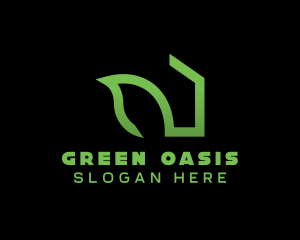 Green Housing App  logo design