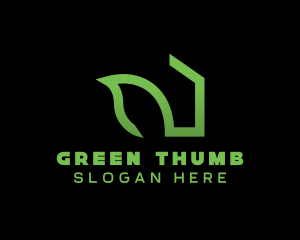 Green Housing App  logo design