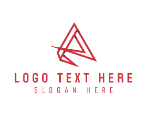 Geometrical Business Letter A logo