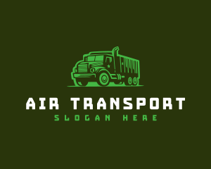 Military Truck Transport  logo design