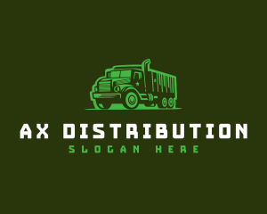 Military Truck Transport  logo design