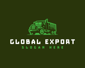 Military Truck Transport  logo design