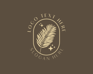 Organic Beauty Fern Leaf  Logo