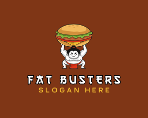 Sumo Wrestler Cheeseburger logo