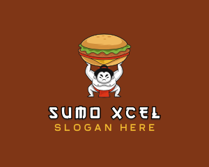 Sumo Wrestler Cheeseburger logo