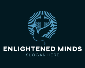  Religion Cross Dove logo
