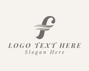 Fashion Stylist Boutique Letter F logo