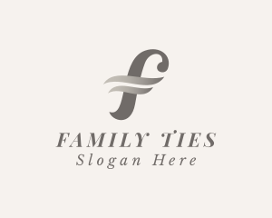 Fashion Stylist Boutique Letter F logo design