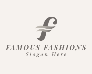 Fashion Stylist Boutique Letter F logo design