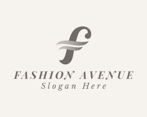 Fashion Stylist Boutique Letter F logo design