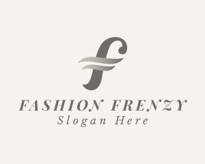 Fashion Stylist Boutique Letter F logo design