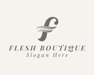 Fashion Stylist Boutique Letter F logo design