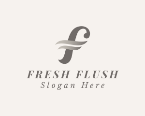 Fashion Stylist Boutique Letter F logo design