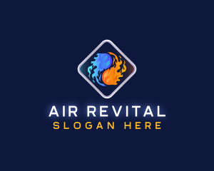 Heat Cool Refrigeration logo design