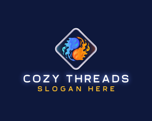 Heat Cool Refrigeration logo design