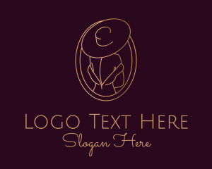 Luxury Fashionista Lady logo