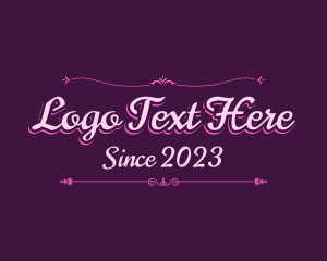 Elegant Princess Text logo