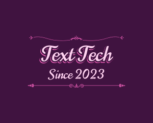 Elegant Princess Text logo