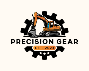Excavator Digger Heavy Equipment logo