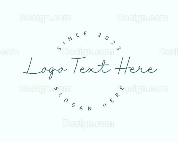 Elegant Beauty Badge Logo