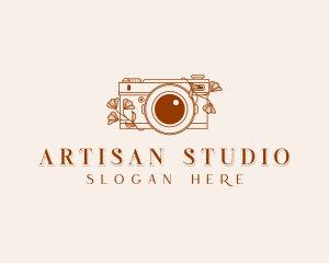 Floral Camera Studio logo design