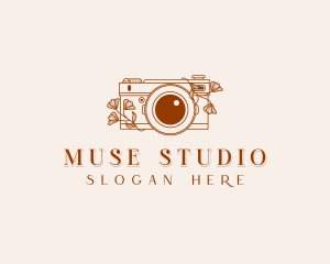 Floral Camera Studio logo design