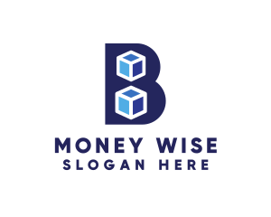 Blue Cube B logo
