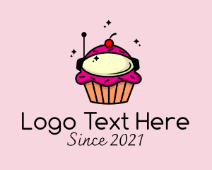 Cupcake Dessert Astronaut logo
