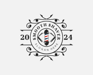 Grooming Barber Hairdressing logo design