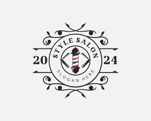 Grooming Barber Hairdressing logo design